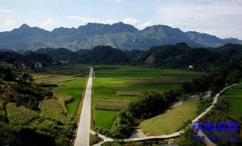 慈利朝阳新农村沿途风景