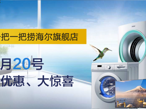 买洗衣机 怎么能错过一把一把捞海尔旗舰店等待日 每月20号省的更多