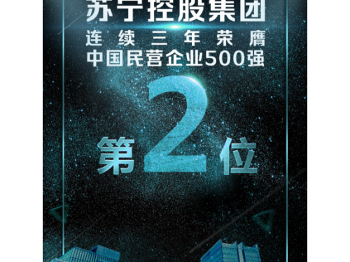 连续上榜中国民营企业500强！看苏宁如何成就品牌影响力